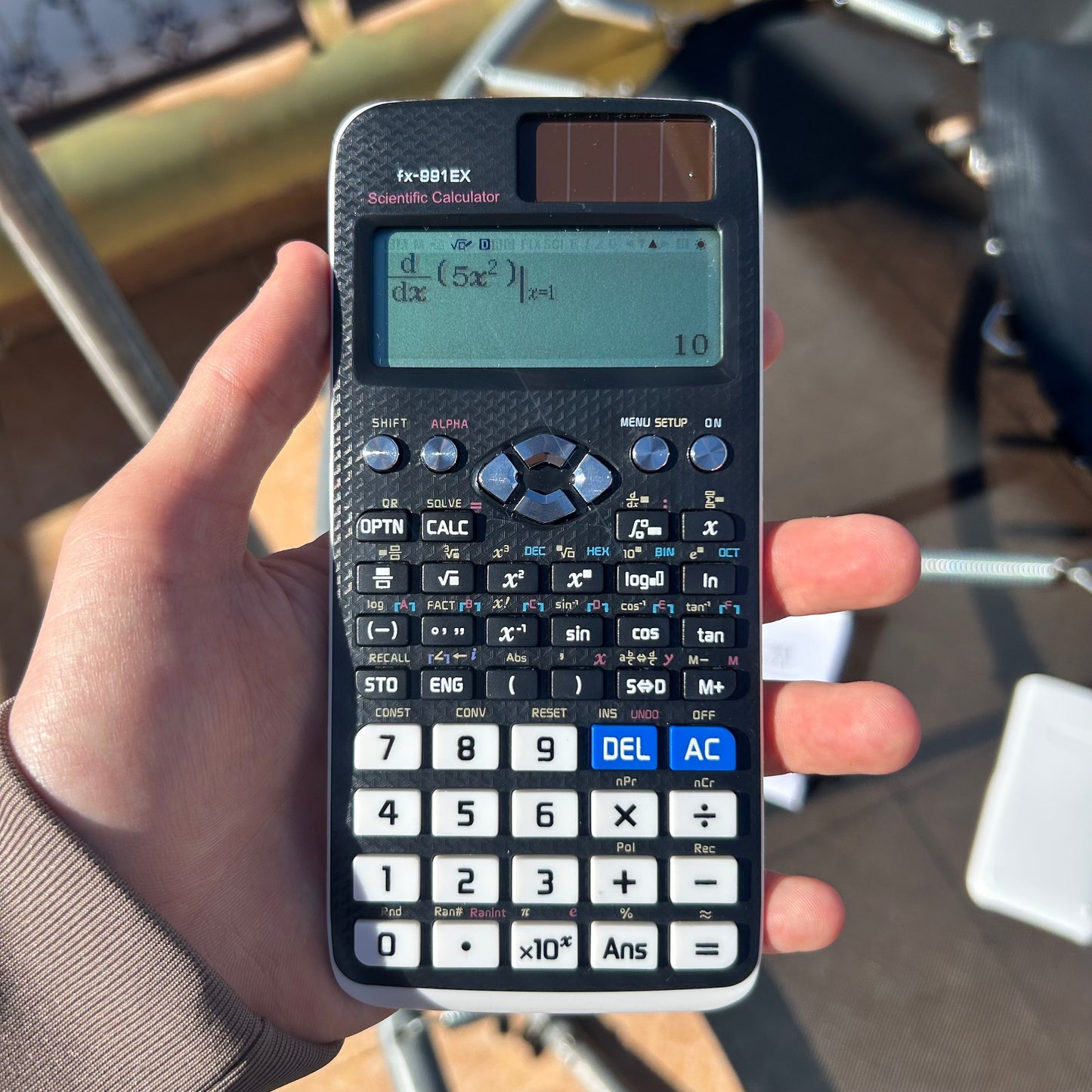 Calculadora Científica Blanca 991EX – 522 Funciones para Estudiantes y Profesionales