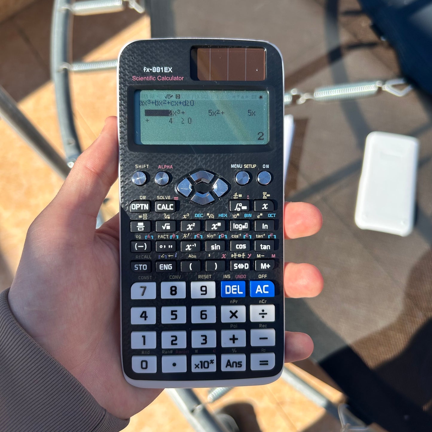 Calculadora Científica Blanca 991EX – 522 Funciones para Estudiantes y Profesionales