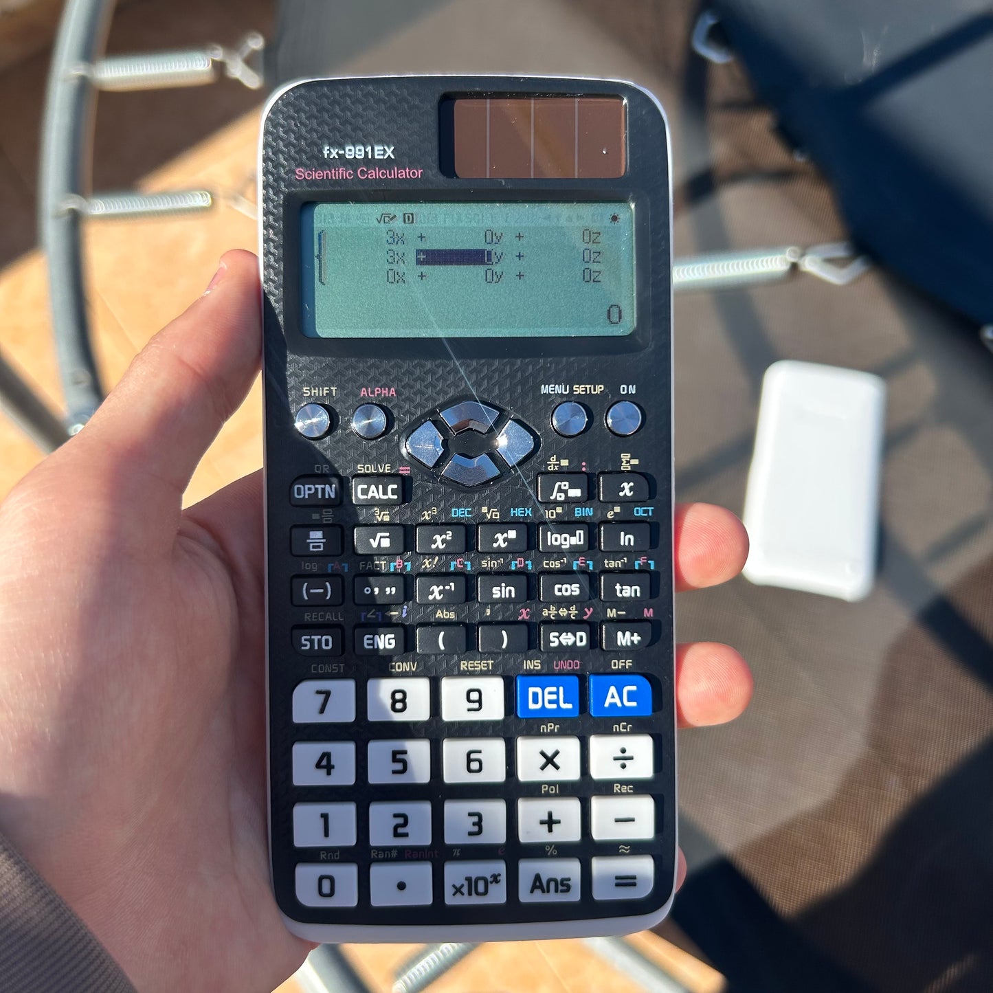 Calculadora Científica Blanca 991EX – 522 Funciones para Estudiantes y Profesionales