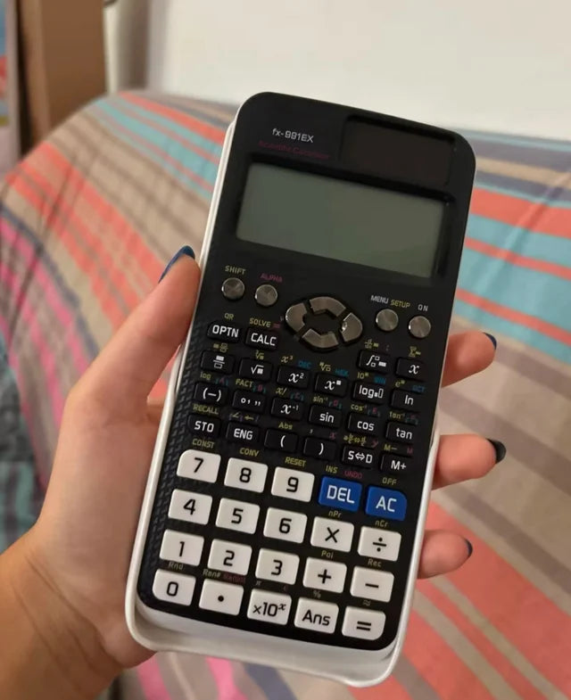 Calculadora Científica Blanca 991EX – 522 Funciones para Estudiantes y Profesionales