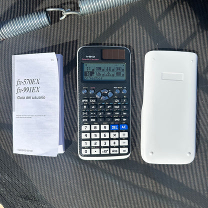 Calculadora Científica Blanca 991EX – 522 Funciones para Estudiantes y Profesionales